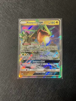 Pokemon TCG Rayquaza GX Holo Ultra Rare Card Celestial Storm 109/168 Full Art - Image 1