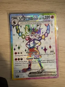 Cinderace EX Stellar Crown Holo Card 157/142SV07 Near Mint NM Condition - Image 1