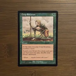 Crop Rotation Urzas Legacy LP 1999 Magic The Gathering MTG Card - Image 1