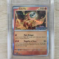 TAG 10 GEM MINT Chi-Yu 057 STAFF Stamped Paradox Rift Pre Release Pokemon Card - Image 2
