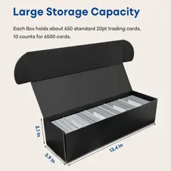 Fageverld Trading Card Storage Box with Dividers, 10 Count 3 Pack of , Boxes - Image 3