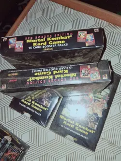 MORTAL KOMBAT KARD GAME SEALED BOOSTER BOX RED BORDER EDITION 15 CARD PACKS - Image 2