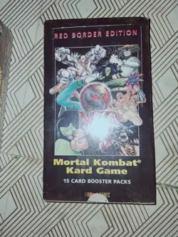MORTAL KOMBAT KARD GAME SEALED BOOSTER BOX RED BORDER EDITION 15 CARD PACKS - Image 3