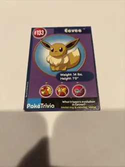 (VP) Eevee #133 Burger King Promotional Card 1999 Pokemon Card Perforated LP - Image 1