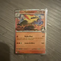 Pokemon Card Ethan's Typhlosion Pre-Release Promo (034) Destined Rivals NM - Image 1