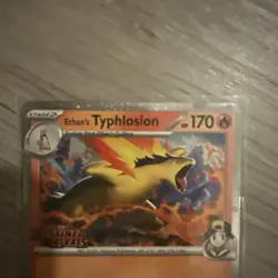 Pokemon Card Ethan's Typhlosion Pre-Release Promo (034) Destined Rivals NM - Image 2