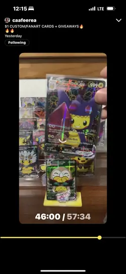 Sableye Pikachu Cosplay Pokemon Custom Fan Made Art Card - Image 1