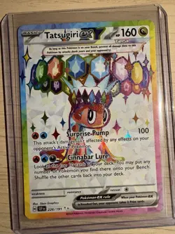 Pokemon TCG Tatsugiri EX Ultra Rare Holo Card 226/191 SV08 Surging Sparks - Image 1
