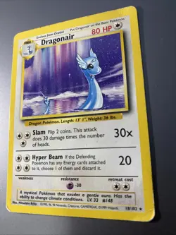 Dragonair 18/102 Rare Base Set Pokemon Card - Image 2