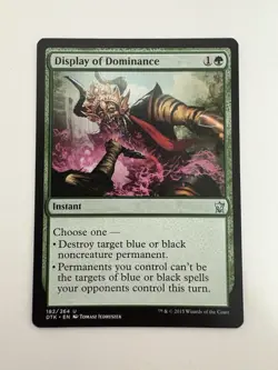 Display of Dominance MTG Magic the Gathering Card NM Near Mint DTK - Image 1
