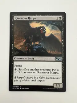 Ravenous Harpy MTG Magic the Gathering Card NM Near Mint M19 - Image 1