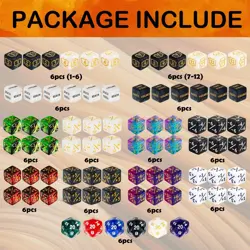 78 Pieces MTG Dice Counters Bulk Life Keyword Counter Dice Set Plus 1/+1 Buff... - Image 3