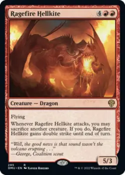 mtg magic Ragefire Hellkite ENGLISH excouflenfer ragefeu dominaria united - Image 1