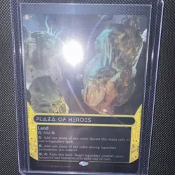 Plaza of Heroes (0123) - Galaxy FOIL - Borderless MTG Edge of Eternities Magic - Image 3