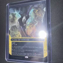 Plaza of Heroes (0123) - Galaxy FOIL - Borderless MTG Edge of Eternities Magic - Image 4