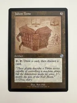 Jalum Tome Retro Frame Schematic MTG Magic the Gathering Card NM Near Mint BRR - Image 1
