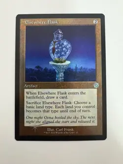 Elsewhere Flask Foil Retro Frame MTG Magic the Gathering Card NM Near Mint BRR - Image 1