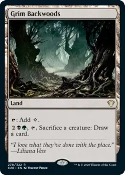 mtg magic Grim Backwoods commander ikoria ENGLISH Sinistre foret sauvage - Image 1