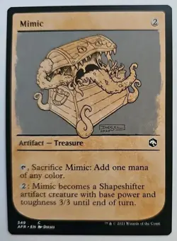 MTG Magic The Gathering Card Mimic Artifact Treasure Adventures In The Forgotten - Image 1