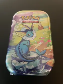 Pokemon TCG: Prismatic Evolutions Mini Tin - Vaporeon Art - Sealed NEW - Image 3