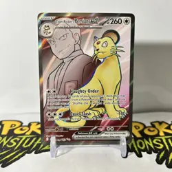 Pokemon Destined Rivals - Team Rocket’s Persian Ex 219/182 - Full Art - MINT - Image 1