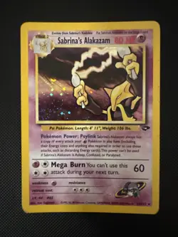 Sabrina's Alakazam 16/132 Gym Challenge Holo Pokemon - Image 1