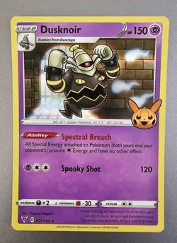 2023 Pokemon 71/185 DUSKNOIR Holo Rare Trick or Trade ✨🎃 NM. - Image 1