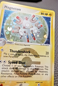 2004 Pokemon FireRed & LeafGreen #27 Magneton Reverse Holo LP - Image 4
