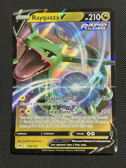 Rayquaza V 100/159 Ultra Rare Crown Zenith NM/M Pokemon TCG - Image 1
