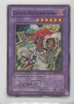Elemental HERO Necroid Shaman Unlimited YuGiOh Enemy of Justice #EOJ-EN036 2006 - Image 1