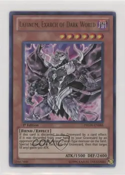 Latinum Exarch of Dark World (Ultra Rare) 1st Ed. YuGiOh Photon Shockwave - Image 1