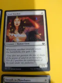 MTG Card x4- soul warden, ghostly prison, path to exile & Swords to plowshares - Image 4