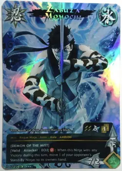 Carte Naruto CCG Collectible Card Game 162 Foil neuf Prism Zabuza Momochi - Image 1