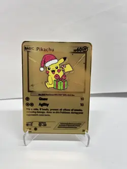 Pikachu HP Metal Pokemon Card-Collectible Gift Display！ - Image 1