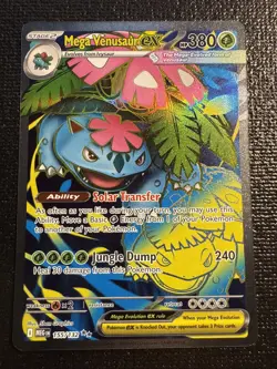 Mega Venusaur EX 155/132 Mega Evolution ENGLISH Pokemon Card - Image 2