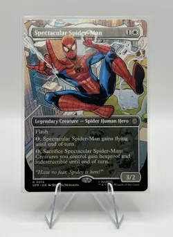 Spectacular Spider-Man (Borderless) Marvel's Spider-Man (SPM) MTG Rare #14 | Reg - Image 2