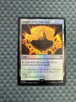 MTG Temple of the False God #0320 Foil Uncommon UB: Doctor Who (WHO) - Image 1