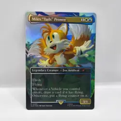 Miles "Tails" Prower #2085 FOIL MTG Secret Lair Sonic the Hedgehog - Image 1
