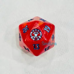 2025 Magic The Gathering Spider-Man Oversized D20 Spin Down Life Counter TCG Die - Image 1