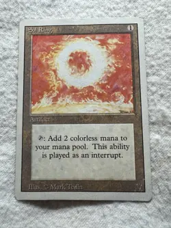 MTG - Sol Ring - Revised Edition - HP - Free Shipping! - Image 1