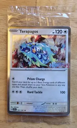 Pokemon Center Terapagos & Quaxly Sealed Promo Surging Sparks Stamped Horizons - Image 1