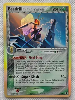 2005 Pokemon Beedrill Rare Holo #1/113 EX Delta Species 📈🔥 - Image 1