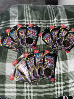 Pokemon TCG Mega Evolution Drifblim Checklane Blister Packs Lot of 12 New Sealed - Image 1