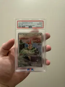 PSA 10 VICTINI #208 BLACK STAR PROMO 2025 POKEMON SVP EN UNOVA VICTINI ILLUS COL - Image 1