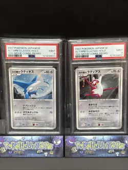 Pokemon Alto Mare's Latios Latias 10th Movie Sequential Holos Japanese PSA 9 - Image 1