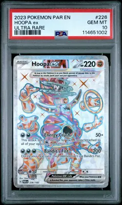 2023 POKEMON PAR EN-PARADOX RIFT ULTRA RARE #226 HOOPA EX PSA 10 - Image 1