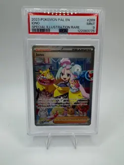 2023 Pokemon Iono Paldea Evolved EN Special Illustration Rare SIR 269/193 PSA 9 - Image 1