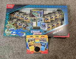 Pokemon Crown Zenith Sea Sky Premium Collection Box + Enhanced 2 Pack Blister - Image 1