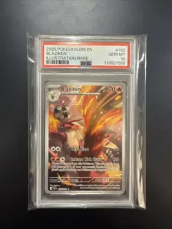2025 POKEMON DRI EN BLAZIKEN ILLUSTRATION RARE PSA 10 GEM MINT - Image 1