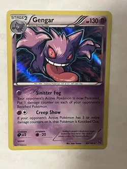 2015 Pokemon GENGAR Breakthrough HOLO Foil Rare XY Series Set Card 60/162 NM - Image 2